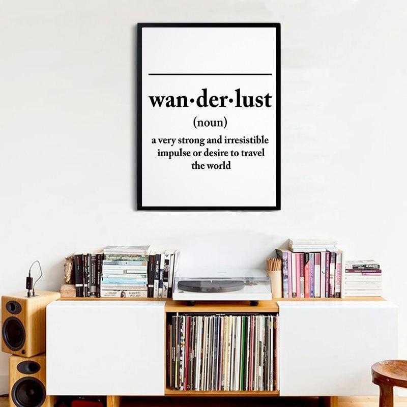 Wanderlust Definition Print - Nordic Side - Art + Prints, not-hanger