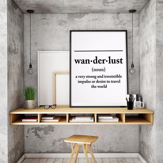 Wanderlust Definition Print - Nordic Side - Art + Prints, not-hanger