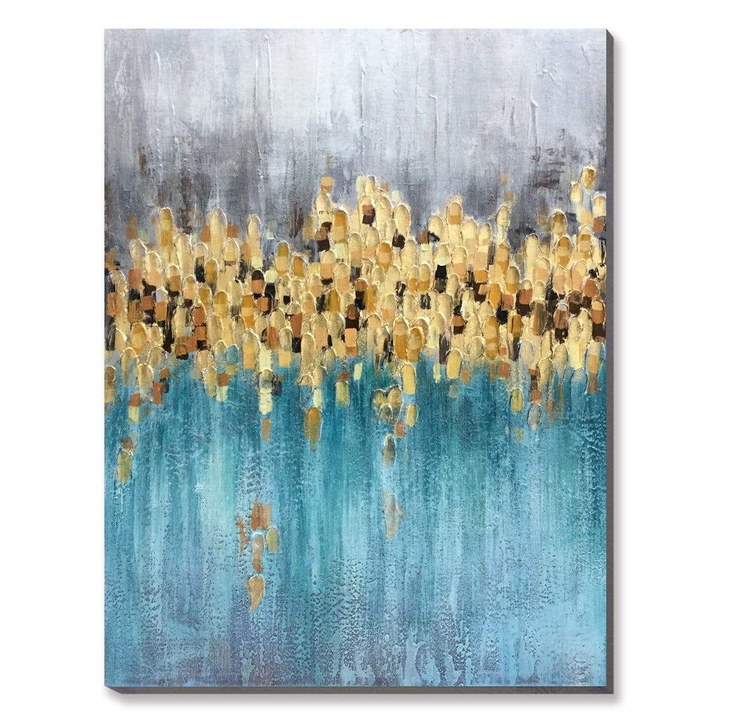 Teal Touch Oil Painting - Nordic Side - Oil Painting