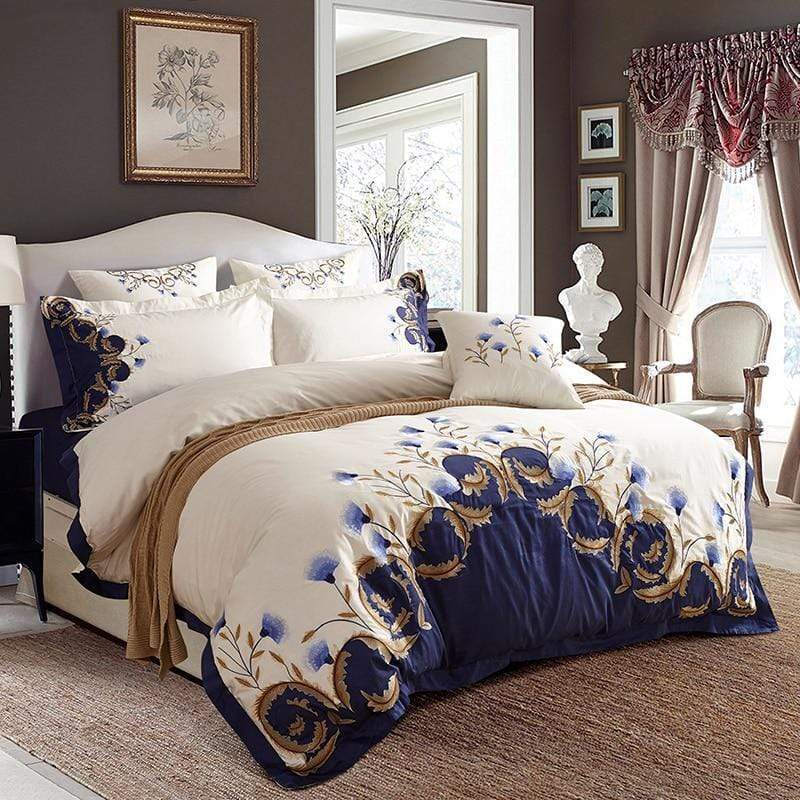 Constantine Royal Duvet Cover Set (Egyptian Cotton) - Nordic Side - Bed, Bedroom, Duvet