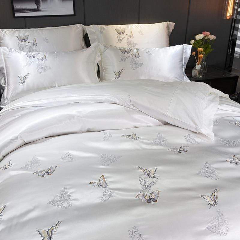 Platinum Falls Duvet Cover Set - Nordic Side - Bed, Bedding, Duvet