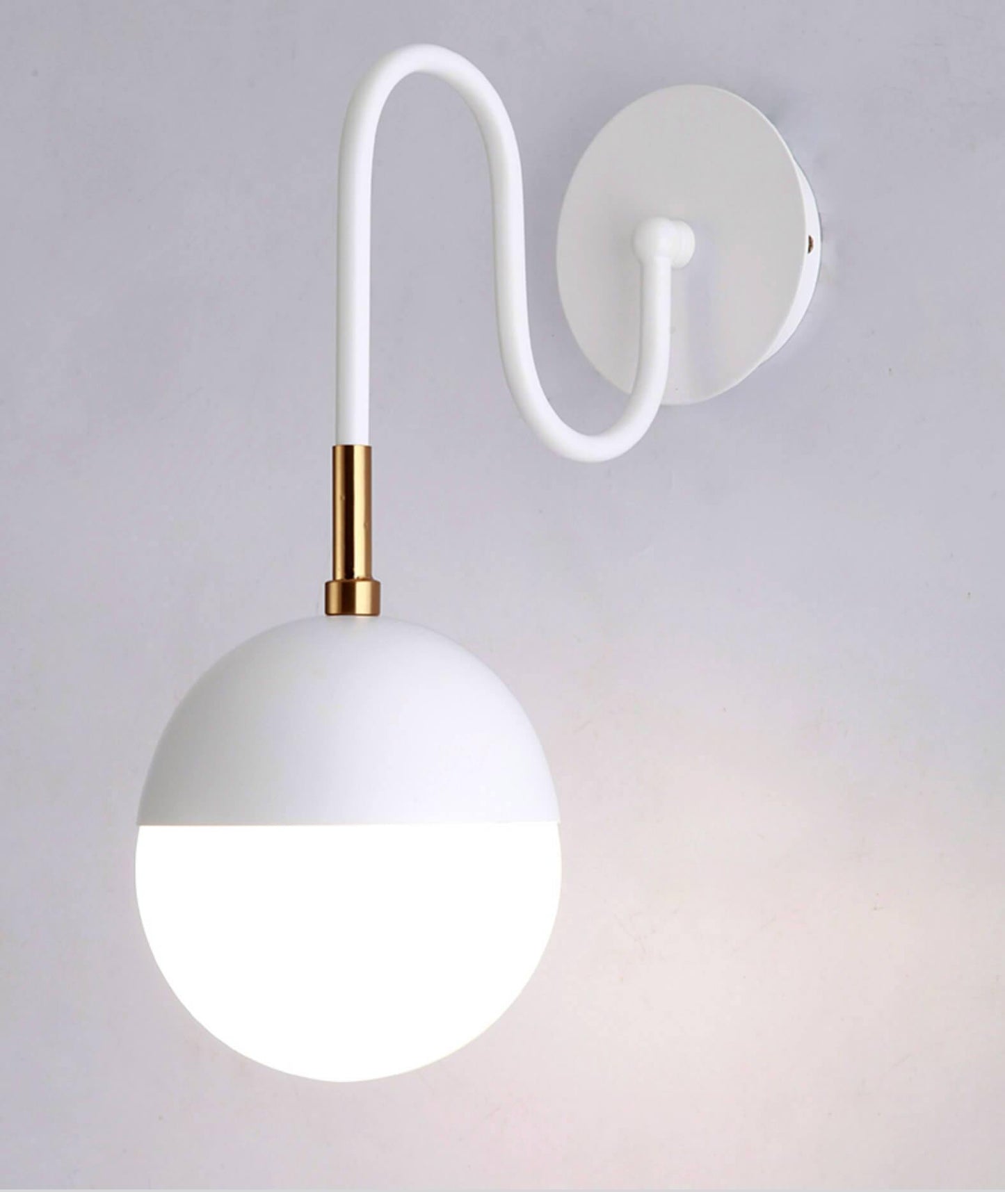 White Ball Wall Lamp - Nordic Side - 