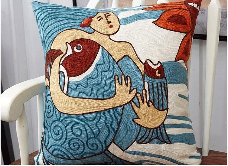 Picasso Pattern Cushion Cover - Nordic Side - New