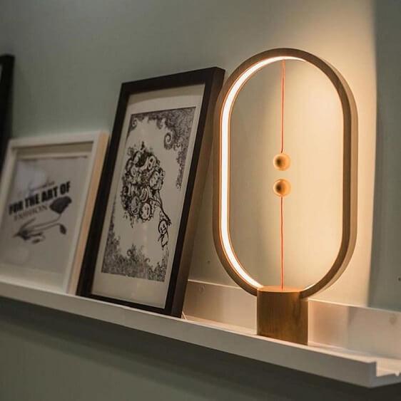 Wood Magnetic Table Lamp - Nordic Side - architecture, arcitecture, art, artist, contemporaryart, decor, decoration, design, designer, designinspiration, edison, exterior lamps, grey, home, h