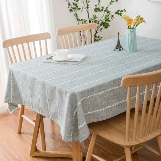 Enova Home 54"X 78" High Quality Rectangle Cotton and Polyester Tablecloth