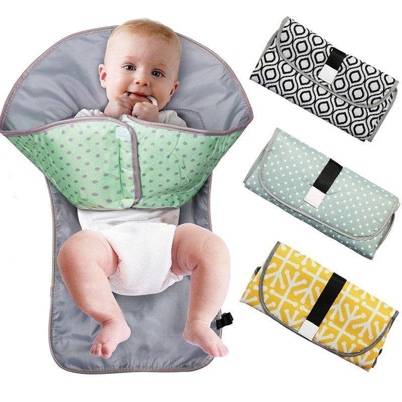 BayBee Clutch™ - Portable Diaper Changing Pad - Nordic Side - 