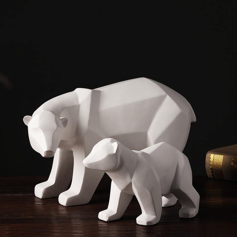 Polar Bear Figurines - Nordic Side - bear, figurines, polar