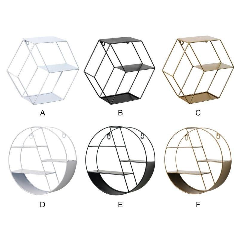 Stylish Floating Shelves - Nordic Side - floating, hexagon, shelf, shelves, stylish