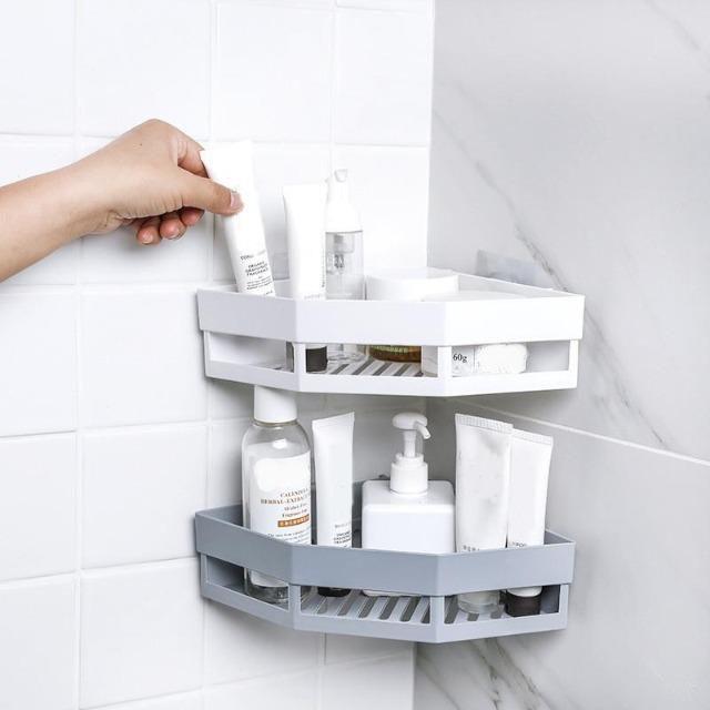 Darcia - Corner Bathroom Shelves - Nordic Side - BATH, Bed & Bath