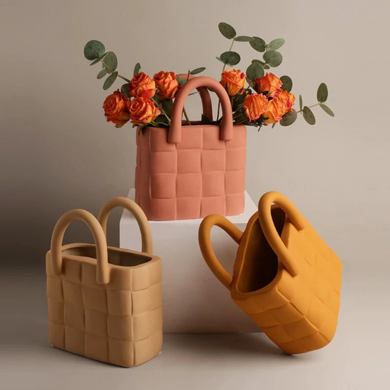 Basket Ceramic Vase
