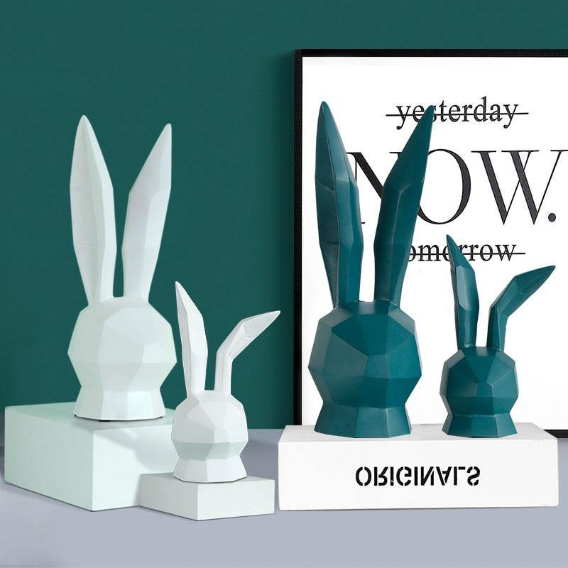 Decorative Bunny Figurines (Pair) - Nordic Side - bunny, figurine, pair