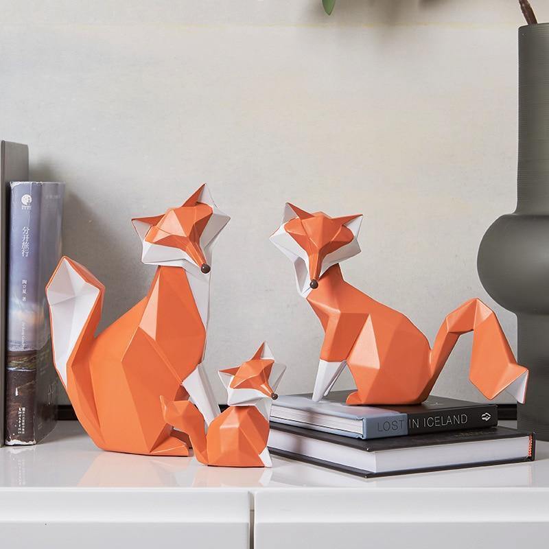 Decorative Fox Figurines - Nordic Side - decorative, figurines, fox