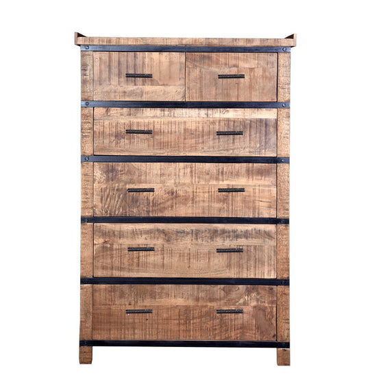 Sneha - Wooden 6 Drawer Dresser - Nordic Side - 05-27, feed-cl0-over-80-dollars, feed-cl1-furniture, gfurn, hide-if-international, us-ship