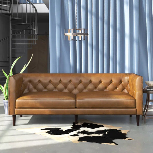 Albanese 85'' Leather Sofa