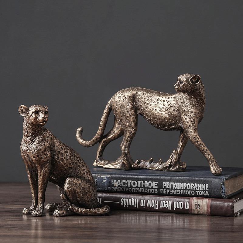 Decorative Leopard Figurine - Nordic Side - 