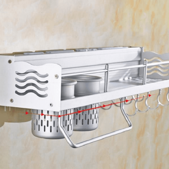 Wall-mounted Kitchen Storage Rack - Nordic Side - Wall-mounted Kitchen Storage Rack