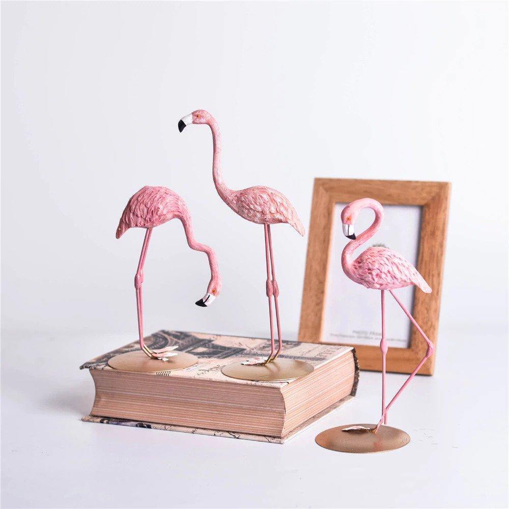 Tropical Flamingo Figurines - Nordic Side - 