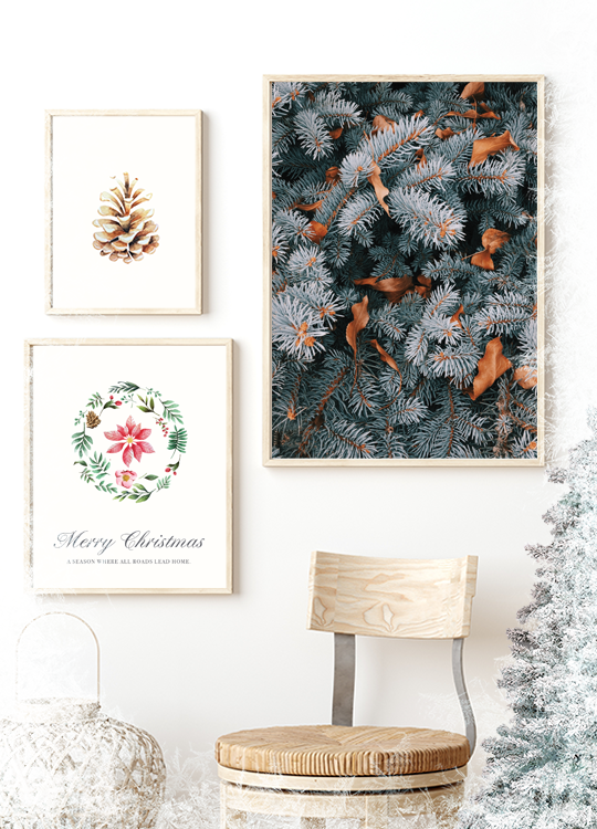 Winter Pine Print - Nordic Side - 