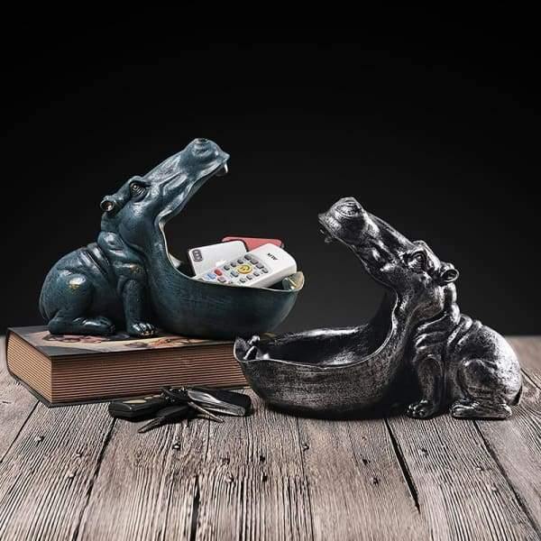 Hippo Storage Figurine - Nordic Side - Storage Organizer