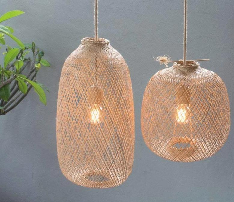 Kanya - Compressable Bamboo Pendant Light - Nordic Side - 03-04, etsy, feed-cl1-lights-over-80-dollars, modern-farmhouse