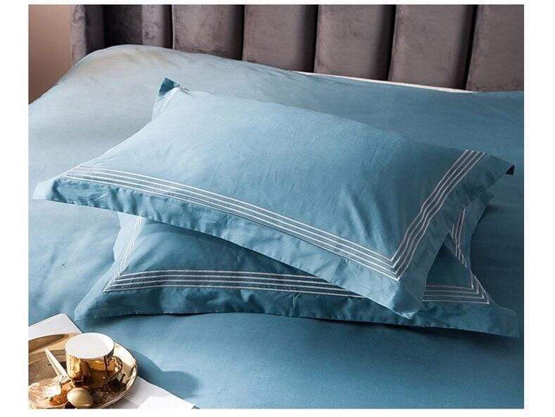 Teal Duchess Duvet Cover Set - Nordic Side - bed, bedding, spo-default, spo-disabled