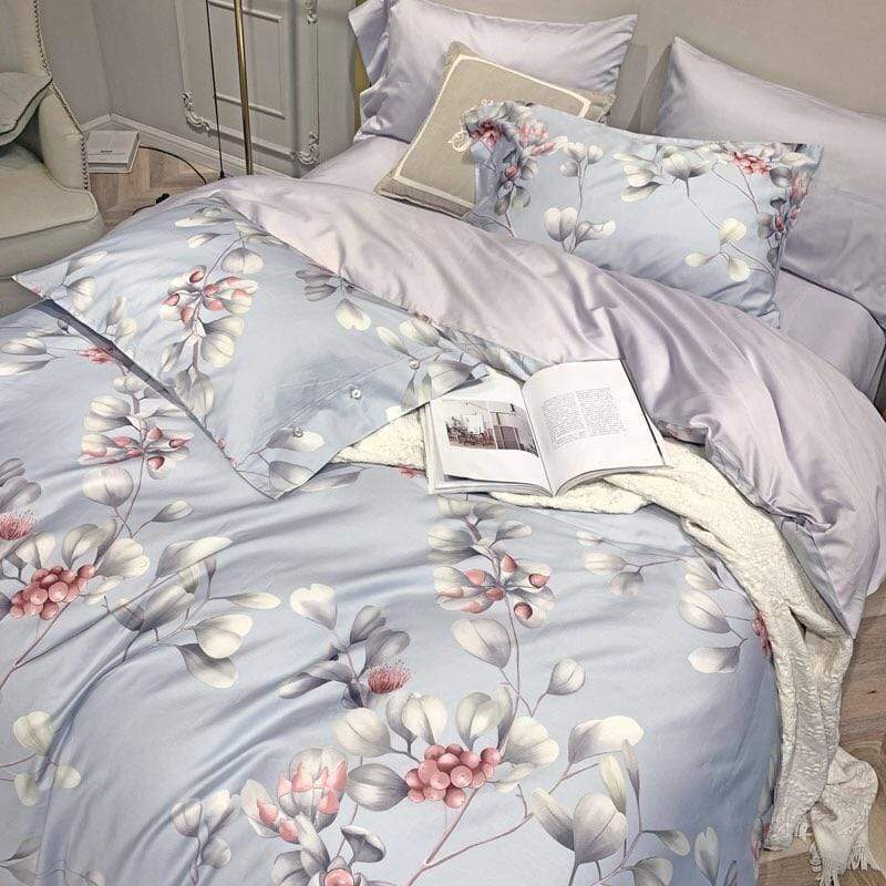 Petal on Vine Duvet Cover Set - Nordic Side - bed, bedding, spo-disabled