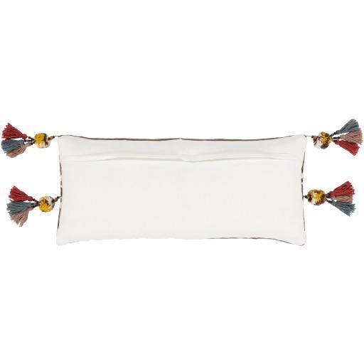 Hand Woven Aztec Pillow with Tassels - Nordic Side - 