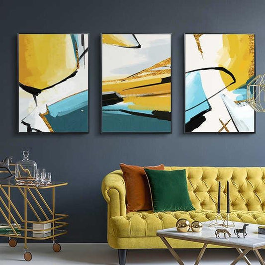 Yellow Tone Stretched Canvas - Nordic Side - Acrylic Image, canvas art, Canvas Image, spo-enabled