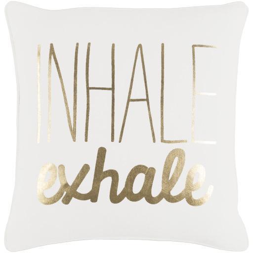 Inhale Exhale Quote Pillow - Nordic Side - 
