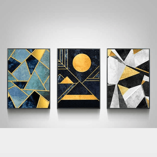 Aldo Pattern Stretched Canvas - Nordic Side - 3 piece, Acrylic Image, canvas art, Canvas Image, spo-enabled