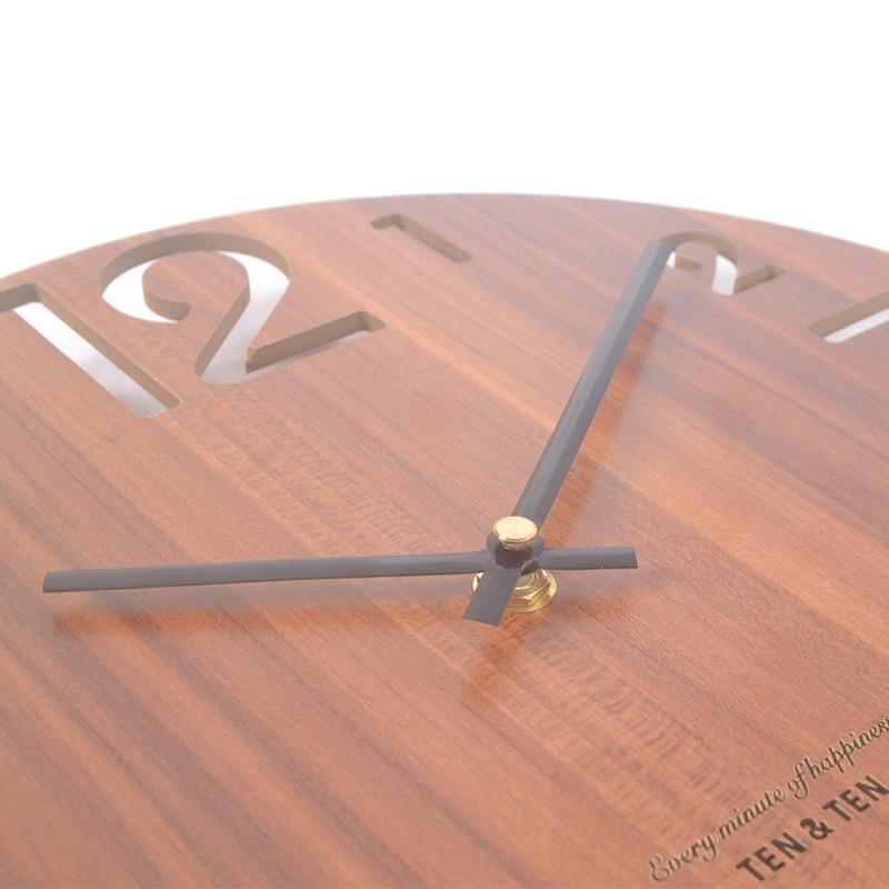 HomeQuill™ Wooden Wall Clock - Nordic Side - 