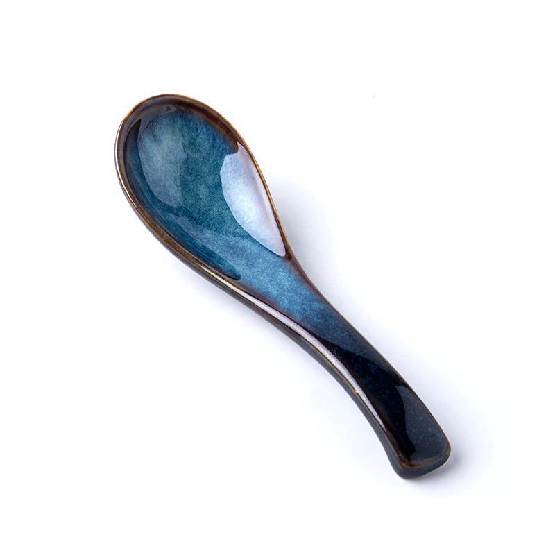 Klastiva™ Japanese Ceramic Spoons - Nordic Side - 