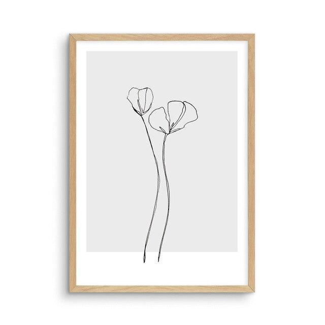 Flower Drawing - Nordic Side - 