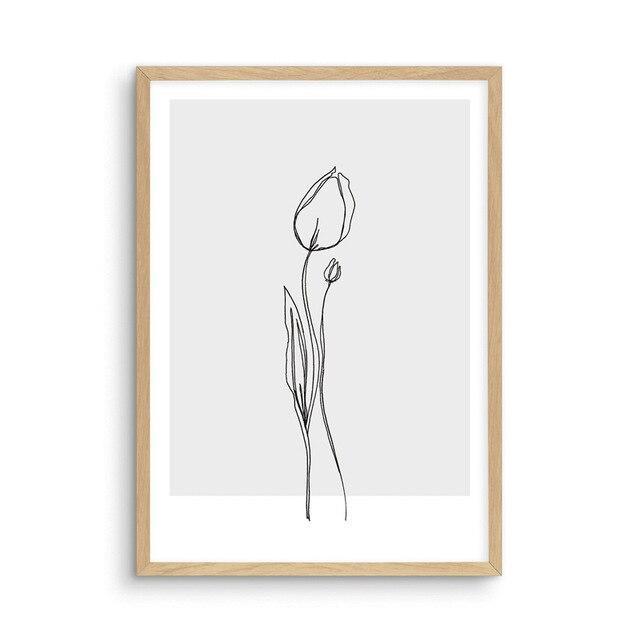 Flower Drawing - Nordic Side - 