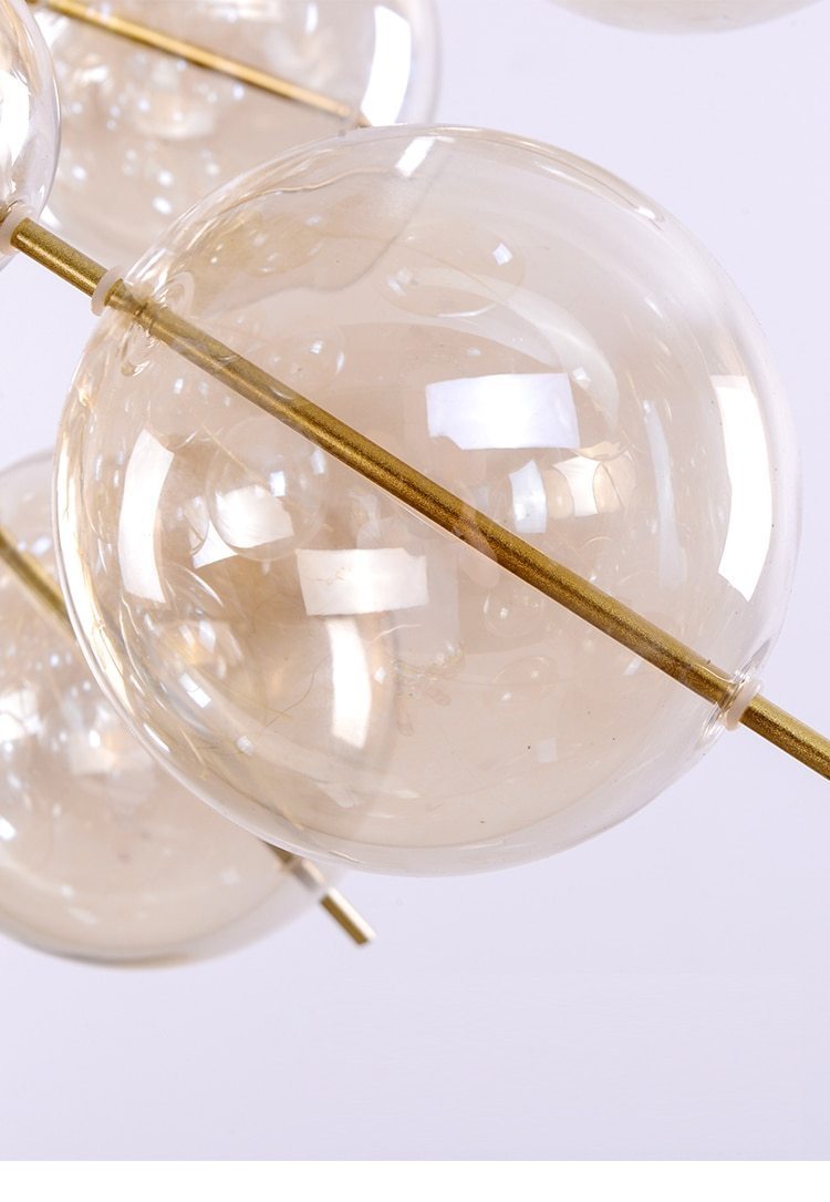 Nordic Glass Ball Dandelion Chandelier - Nordic Side - 