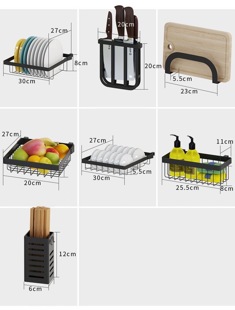 York - Kitchen Storage Rack - Nordic Side - 11-13, modern-pieces