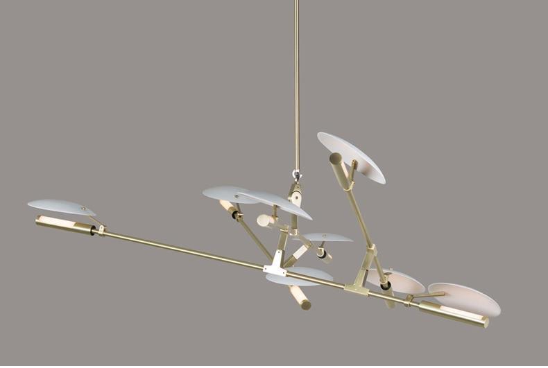 Modern Abstract Line Chandelier - Nordic Side - 