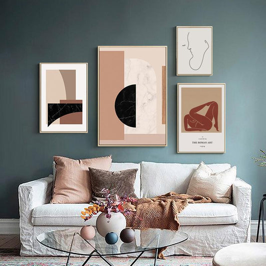 Vintage Abstract Wall Art - Nordic Side - 