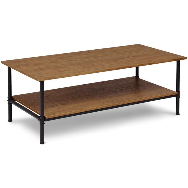 Tingo - Rectangle Bottom Shelf Wood Coffee Table - Nordic Side - 11-18, modern-farmhouse, modern-furniture