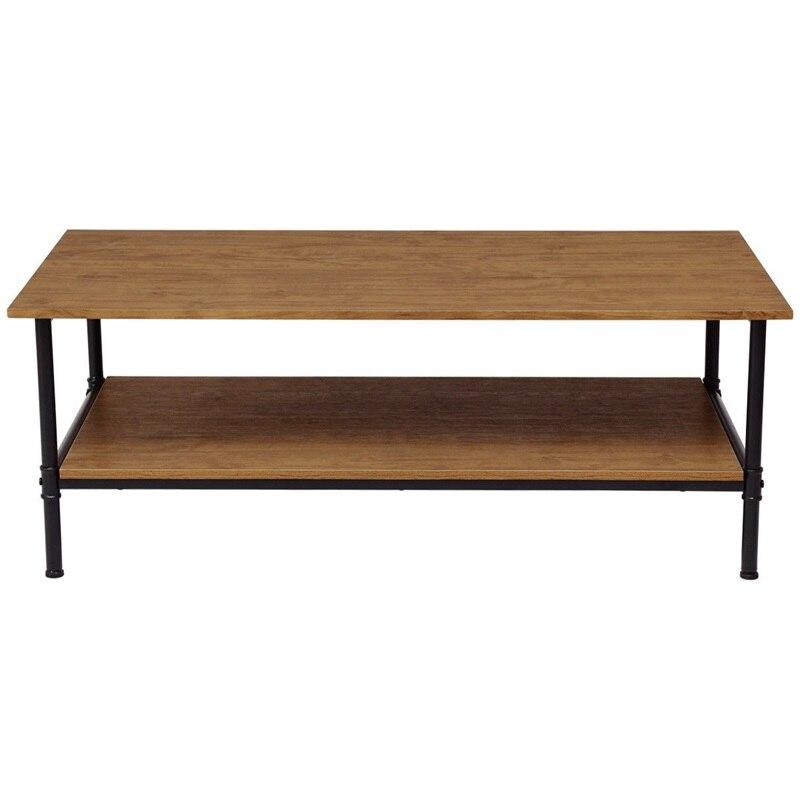 Tingo - Rectangle Bottom Shelf Wood Coffee Table - Nordic Side - 11-18, modern-farmhouse, modern-furniture