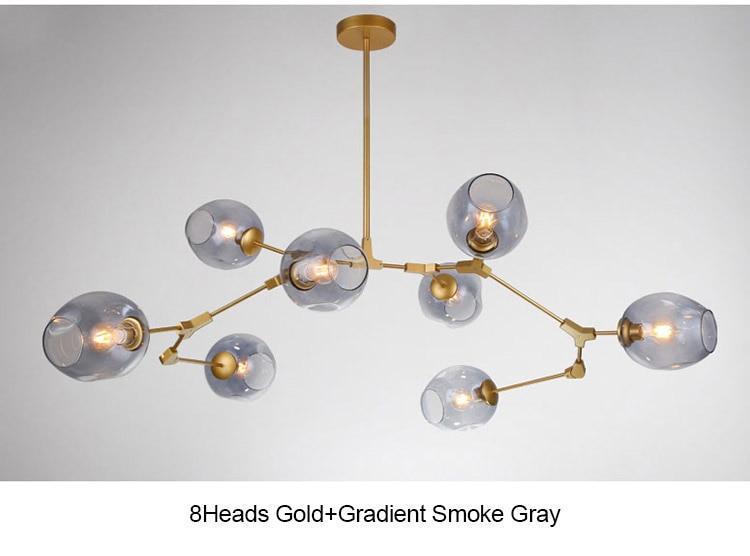 Golden Branch Chandelier - Nordic Side - 