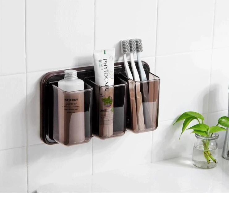 Storely - Three Vase Bathroom Organizer - Nordic Side - modern-pieces