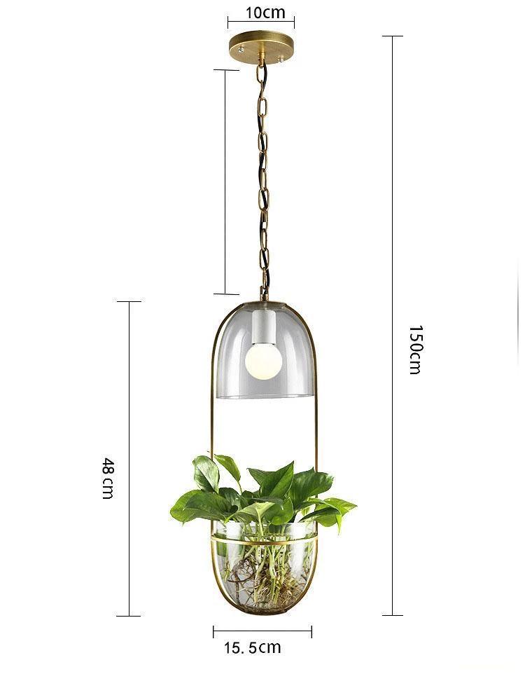 Lileas - Modern Hanging Planter Lamp - Nordic Side - best-selling-lights, feed-cl0-over-80-dollars, feed-cl1-lights-over-80-dollars, hanging-lamp, lamp, light, lighting, lighting-tag, modern,