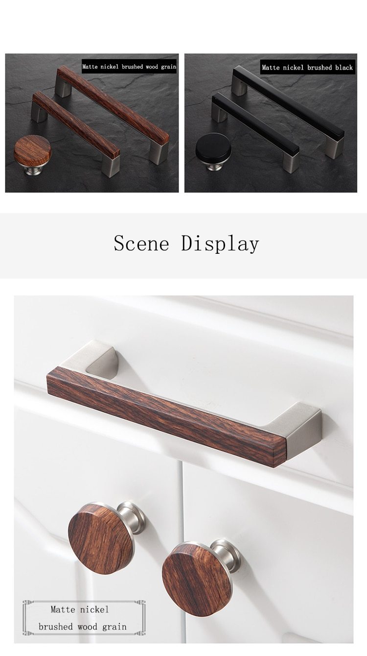 Perry - Wood Grain Kitchen Cabinet Handle - Nordic Side - 02-12, modern-farmhouse