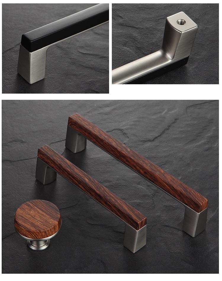 Perry - Wood Grain Kitchen Cabinet Handle - Nordic Side - 02-12, modern-farmhouse