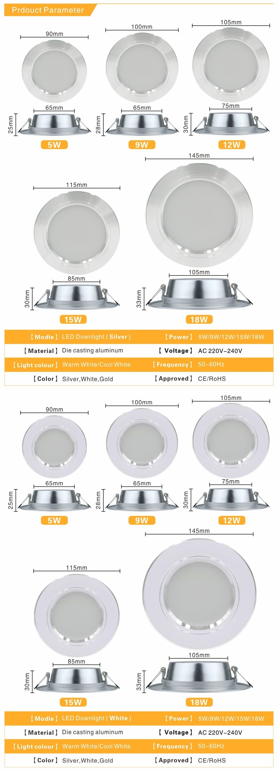 Phyllis - Recessed Round LED Ceiling Lamp - Nordic Side - 02-06