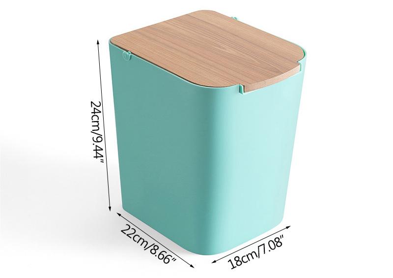 Modern Wooden Office Trash Can - Nordic Side - 09-27, modern-pieces