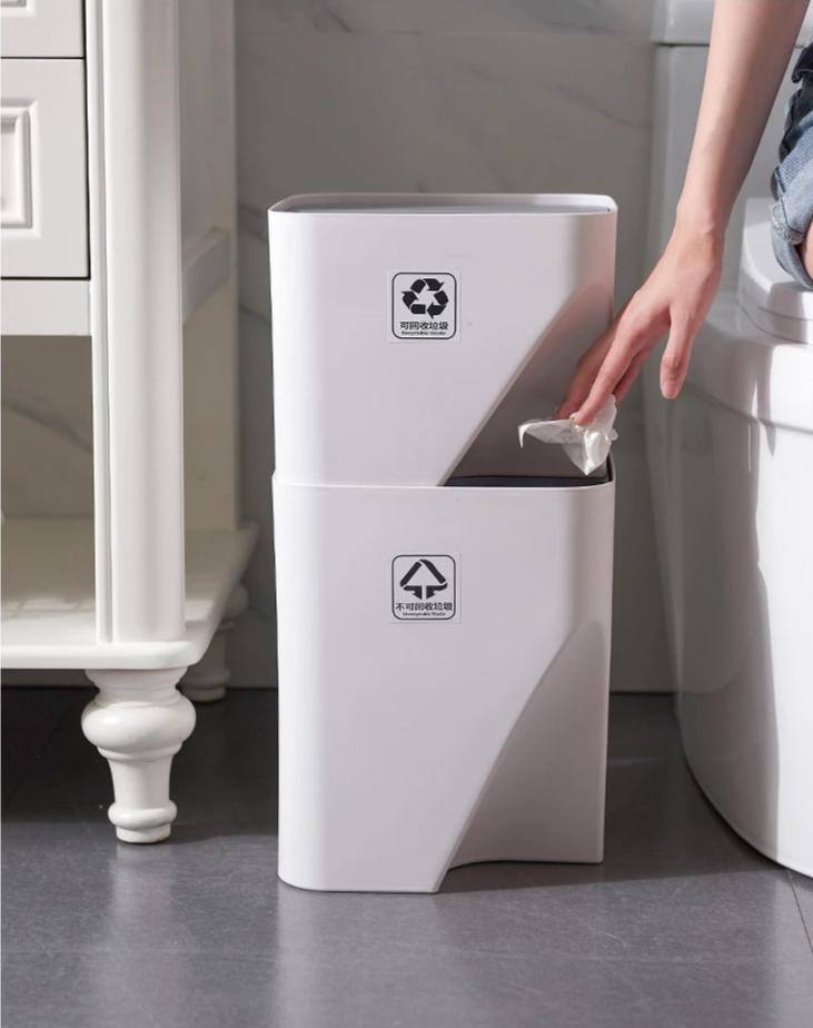 Zi - Recycle Stack-able Trash Cans - Nordic Side - 09-28