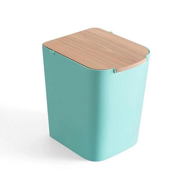 Modern Wooden Office Trash Can - Nordic Side - 09-27, modern-pieces