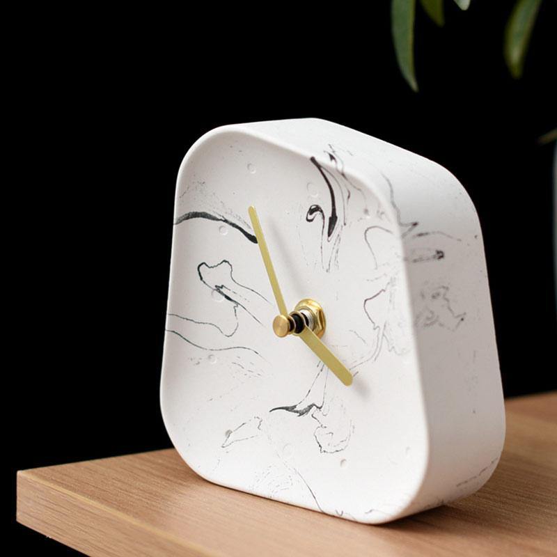 Nordic Cement Table Clock - Nordic Side - 